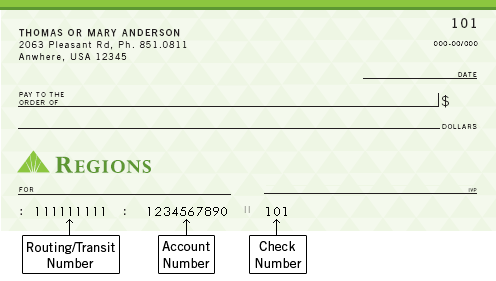 business checking account number